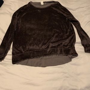 Hard Tail brown velvet long sleeve